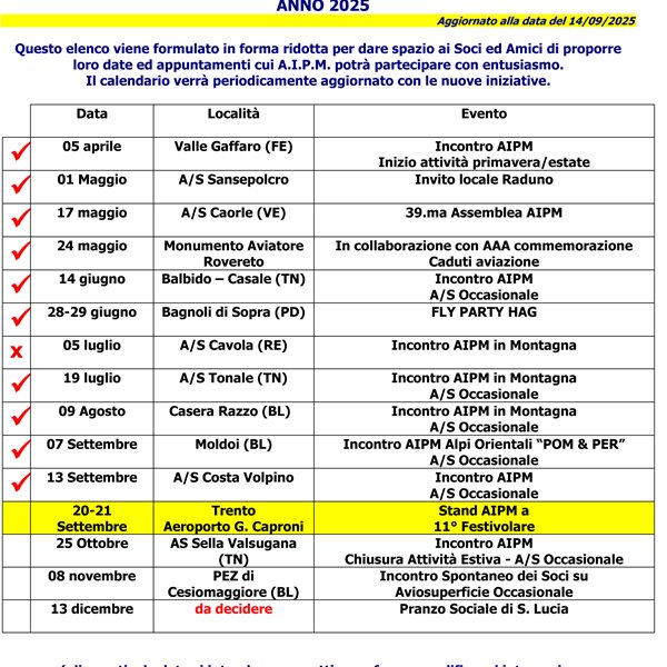 Calendario 2025
